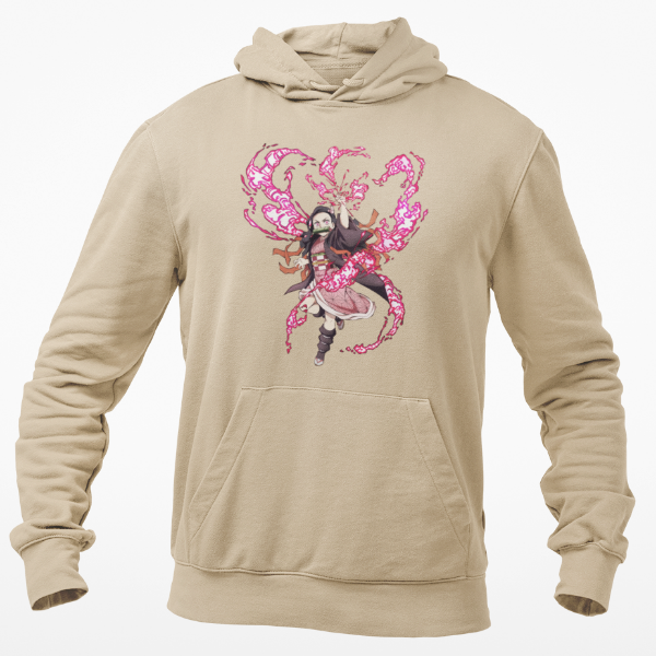 Sweat à Capuche Nezuko Demon Slayer  beige