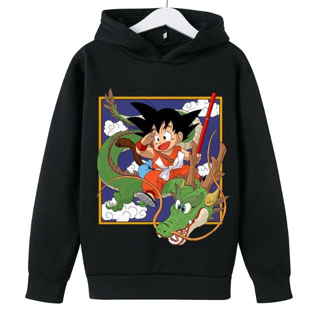 Sweat Enfant Dragon Ball Goku &amp; Shenron NOIR