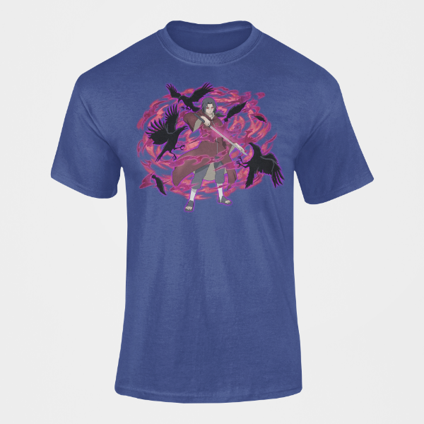 T-Shirt Itachi Uchiwa Adulte bleu