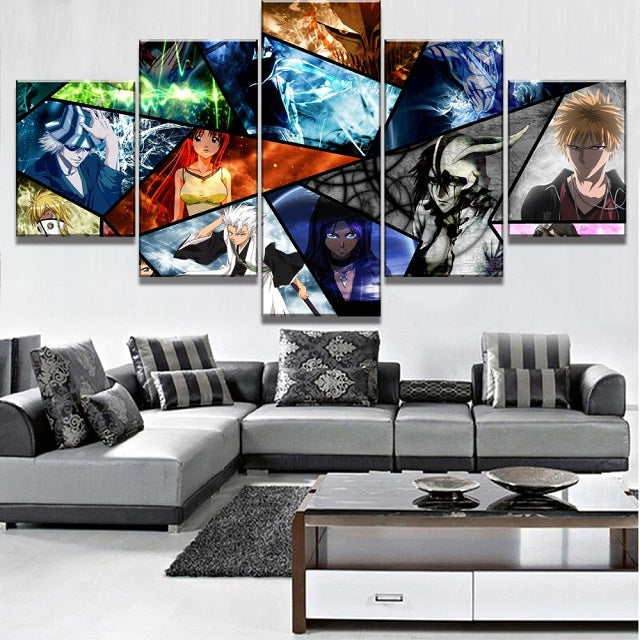 tableau bleach 5 pièces 