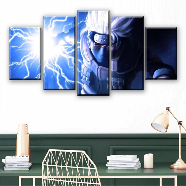 Tableau Kakashi Hatake Deco Toile Cadre Mural Manga Naruto