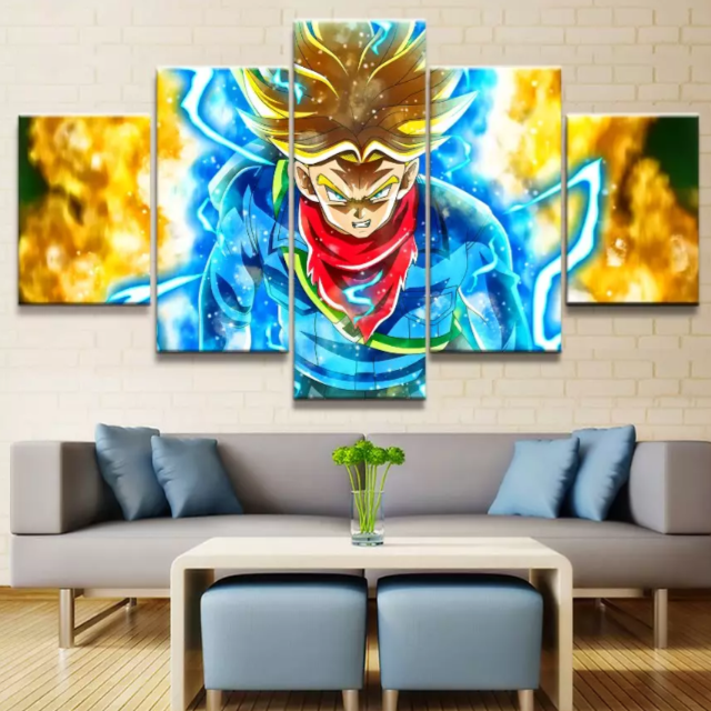 Tableau Trunks Ikari Dragon Ball Cadre Toile
